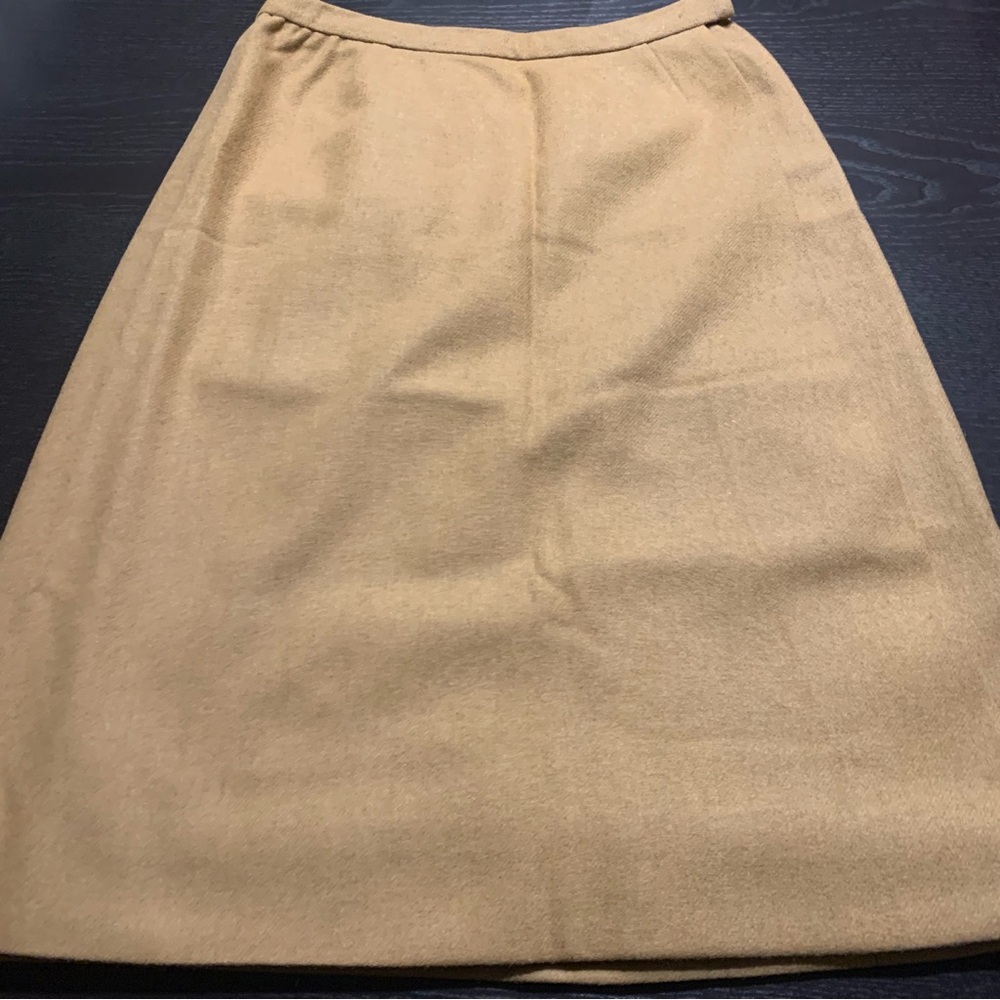 Vintage Wool Skirt Set with Couture Cut - Picture 7 of 9